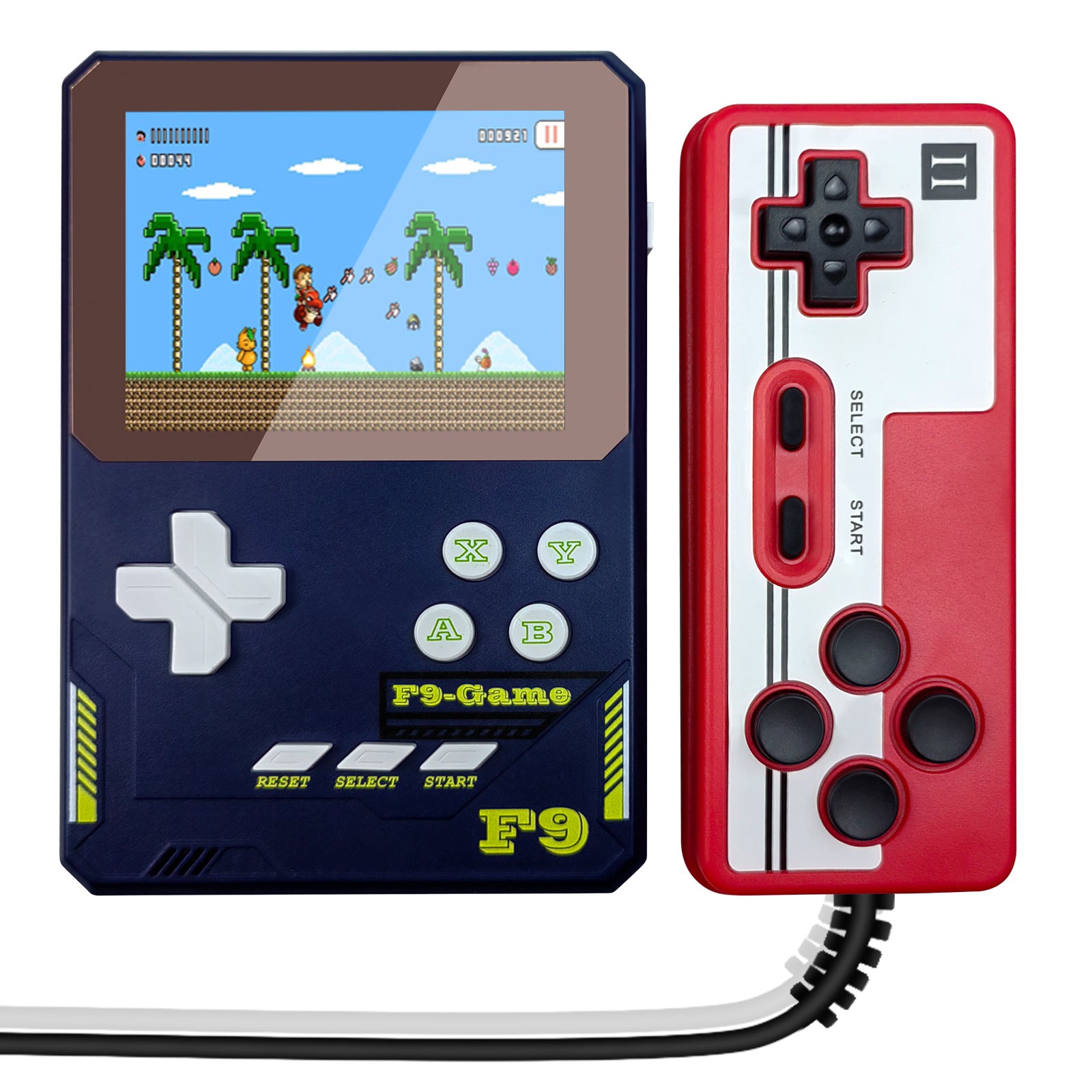 F9 Kids Handheld Game Console 3.5-Inch LCD Screen Retro Handheld Video Game Gift Supports Two Players F9 Kids Handheld Game Console 3.5-Inch LCD Screen Retro Handheld Video Game Gift Supports Two Players